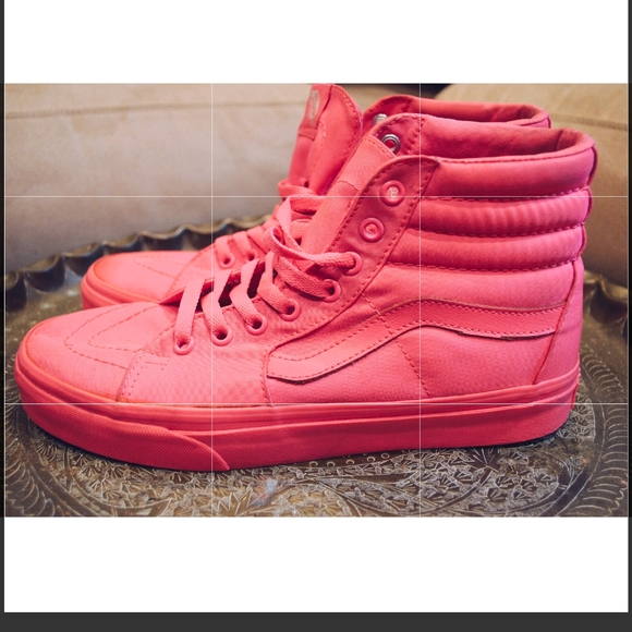 hot pink high top vans